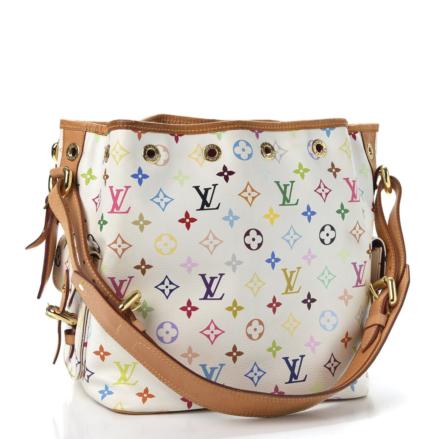Monogram Multicolor Petit Noe White