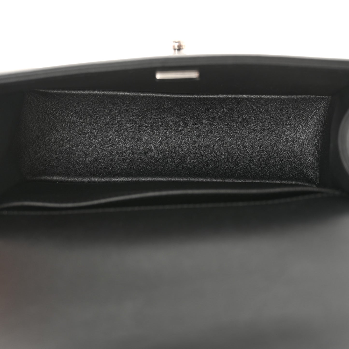 Calfskin Quilted Small Boy Flap Black