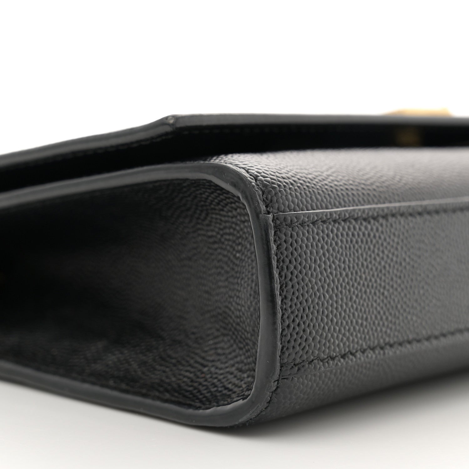 Saint Laurent Grain De Poudre Small Classic Monogram Kate Satchel Black 9 of 12