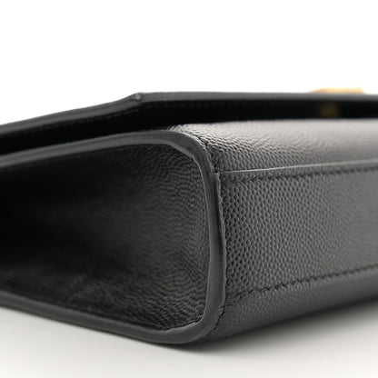 Saint Laurent Grain De Poudre Small Classic Monogram Kate Satchel Black 9 of 12