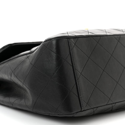 Chanel Lambskin Quilted XL Jumbo Single Flap Black 9 of 14