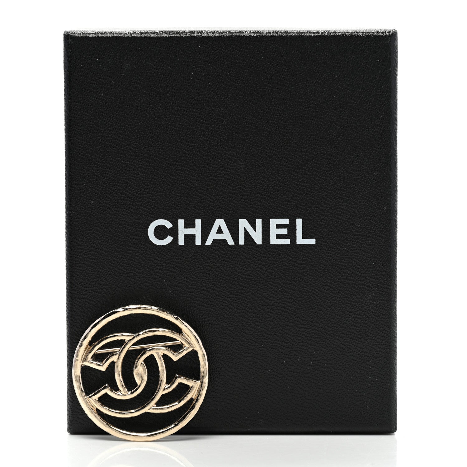 Chanel Metal CC Brooch Light Gold 5 of 5