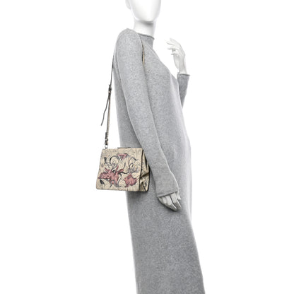 Prada X JAMES JEAN Glace Calfskin Rabbit Print Shoulder Bag Opaline 2 of 10