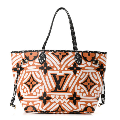 Louis Vuitton Monogram Giant Crafty Neverfull MM Creme Caramel 1 of 10
