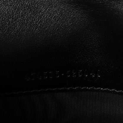 Gucci Calfskin Matelasse GG Marmont Chain Wallet Black 7 of 11