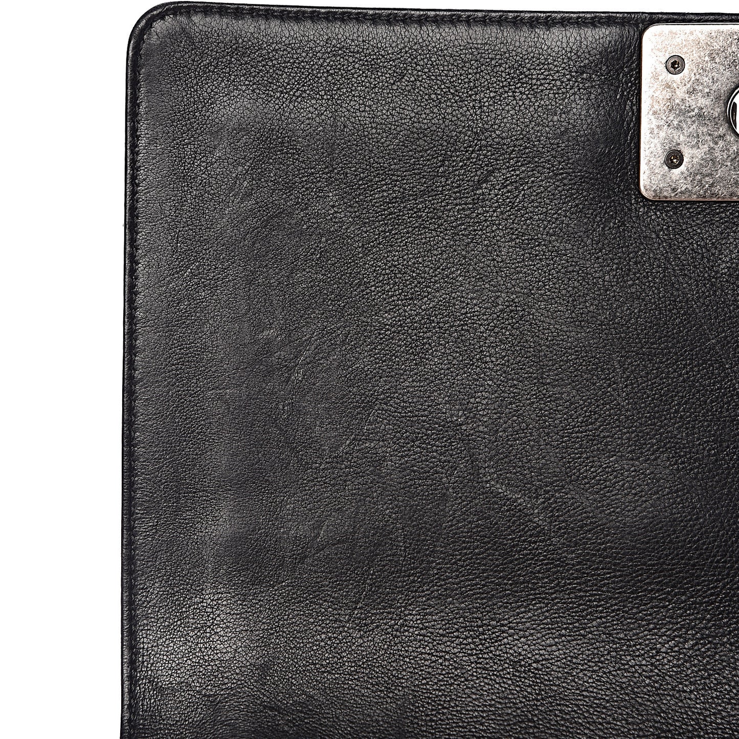 Calfskin Quilted Medium Boy Flap Black