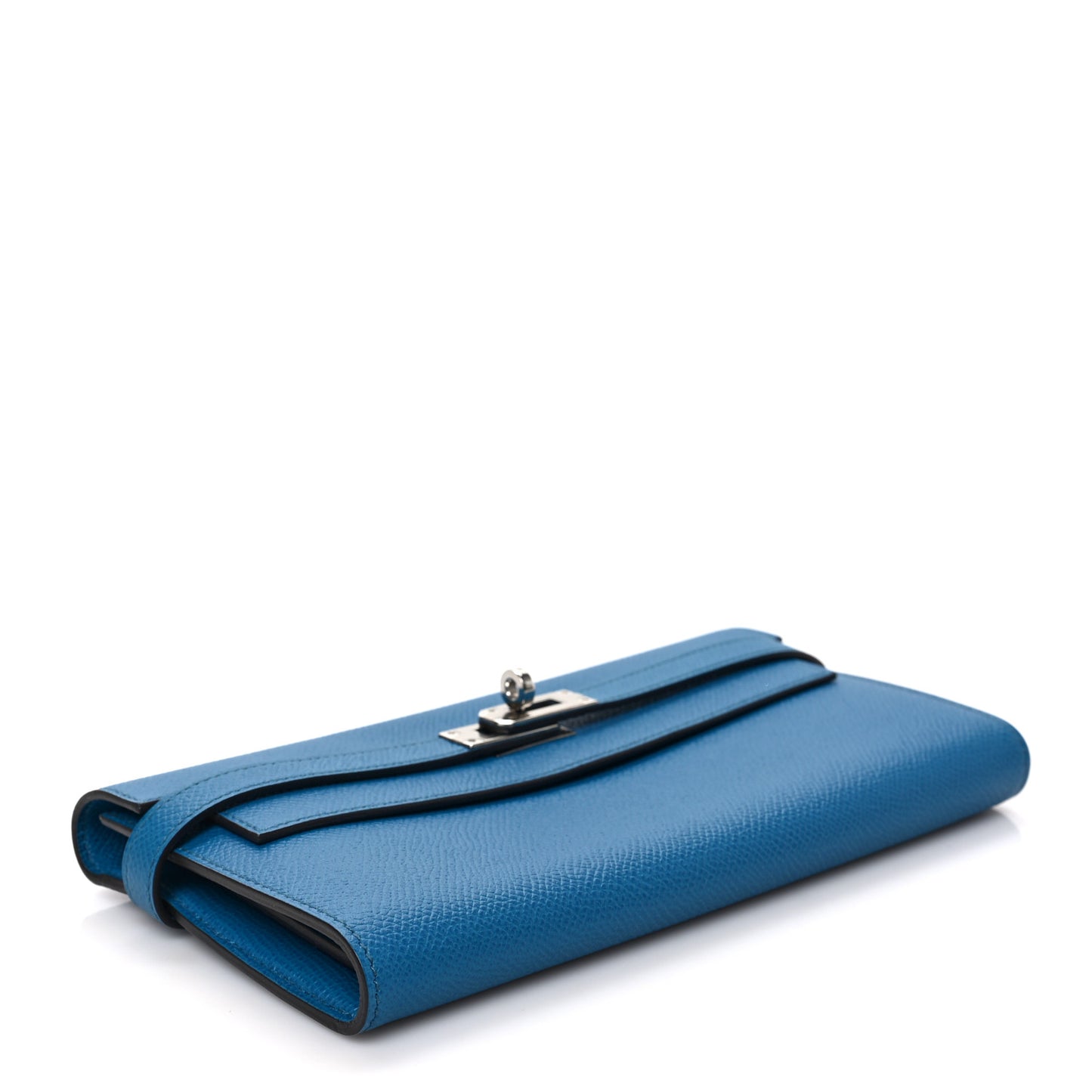 Epsom Kelly Longue Wallet Bleu Izmir