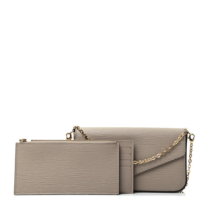 Louis Vuitton Epi Felicie Pochette Chain Wallet Galet 5 of 5