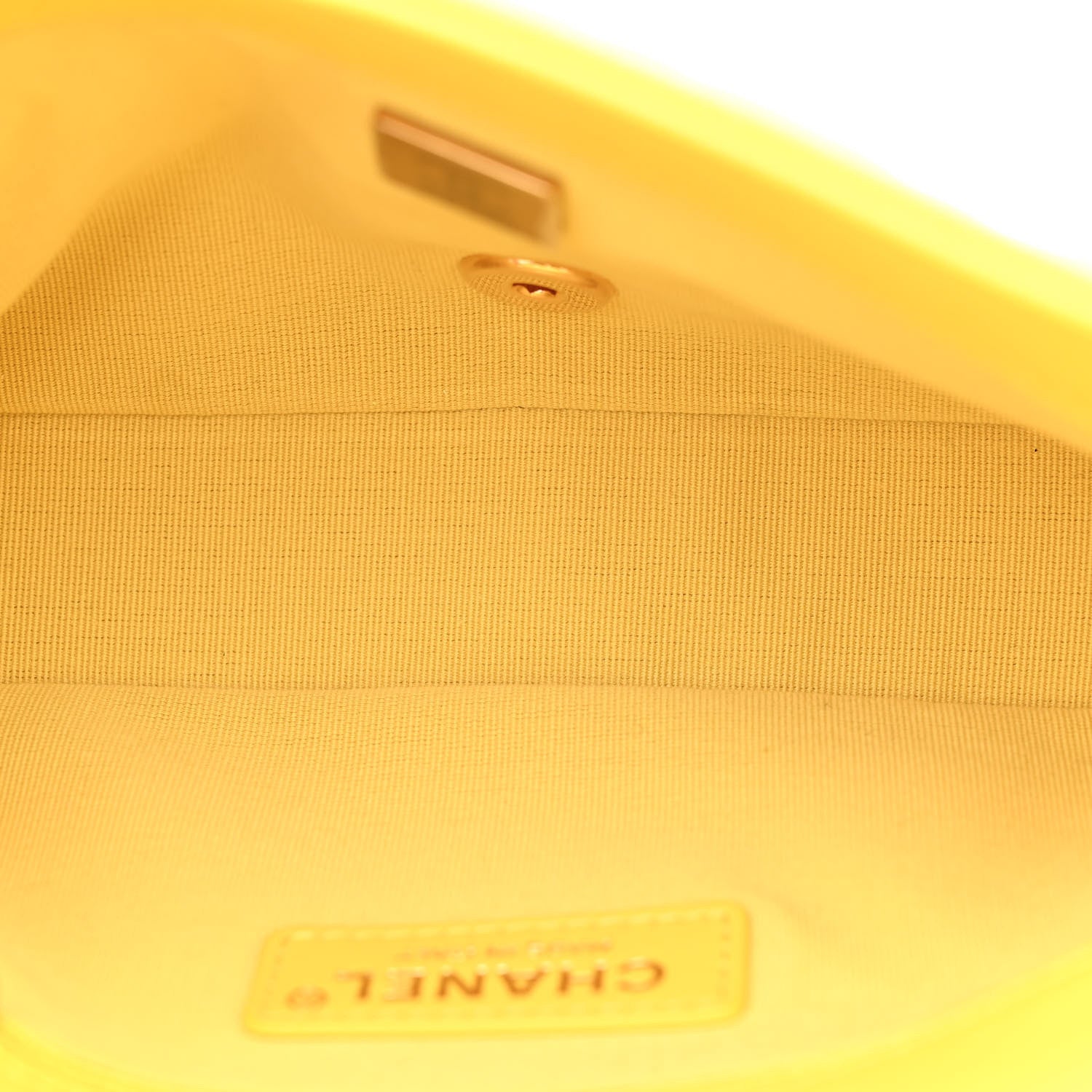 Chanel Caviar Quilted Mini CC You Flap Yellow 5 of 11