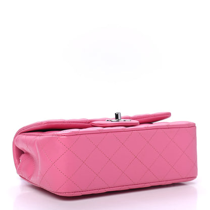 Chanel Lambskin Quilted Mini Rectangular Flap Pink 3 of 4