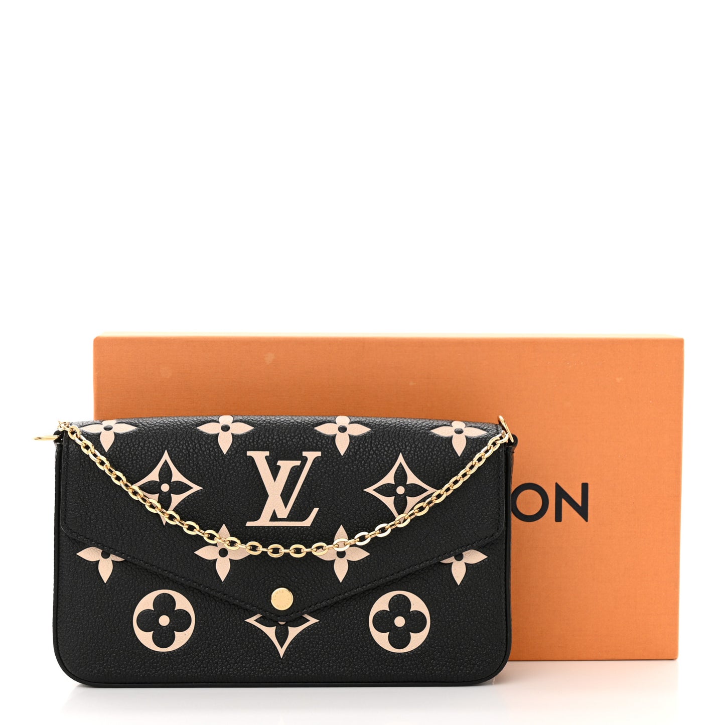 Empreinte Monogram Giant Felicie Pochette Black Beige
