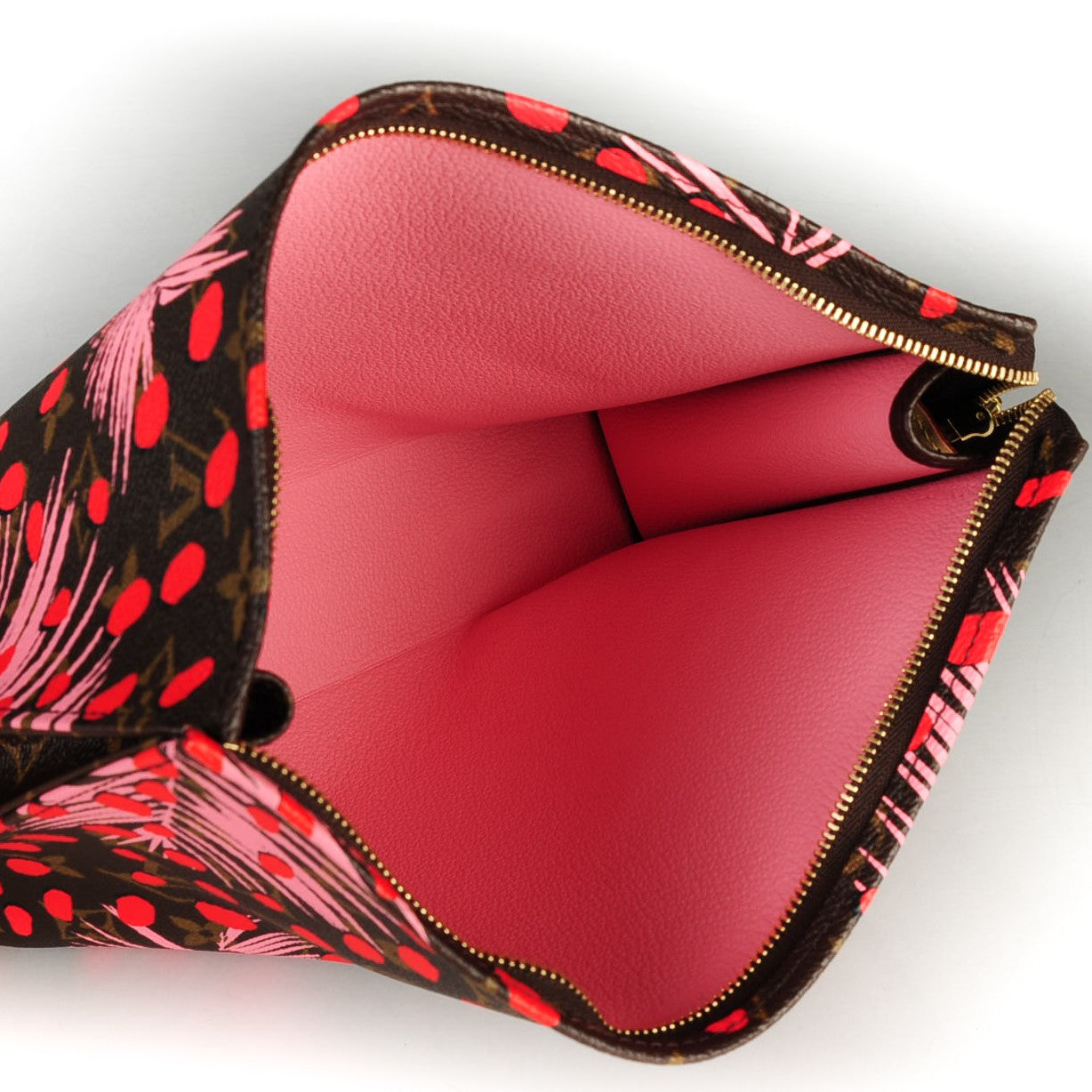 Monogram Jungle Dots Toiletry Pouch 26 Sugar Pink Poppy