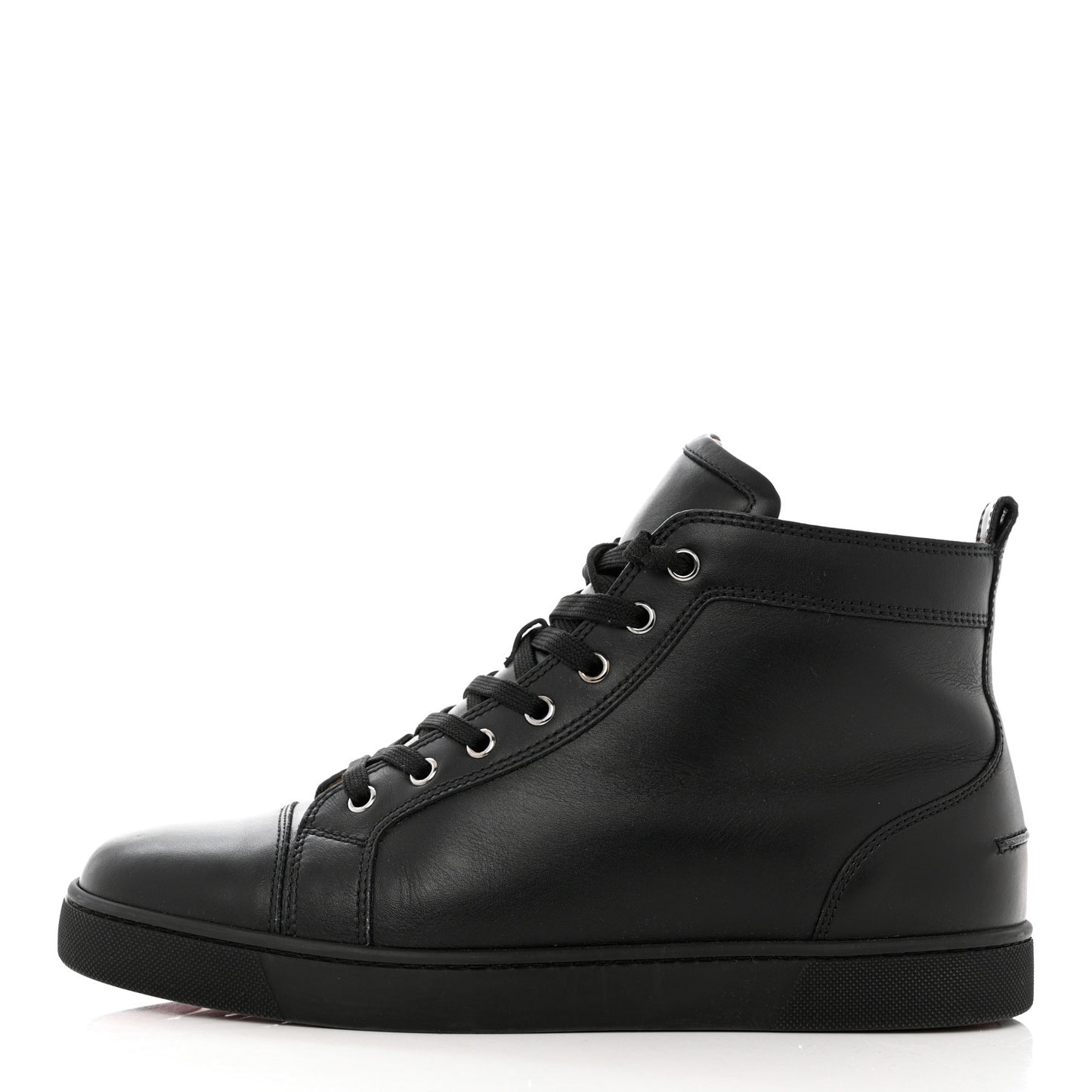 Calfskin Mens Louis Flat Sneakers 42.5 Black