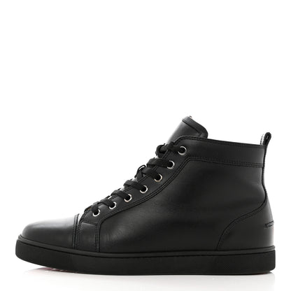 Christian Louboutin Calfskin Mens Louis Flat Sneakers 42.5 Black 1 of 10