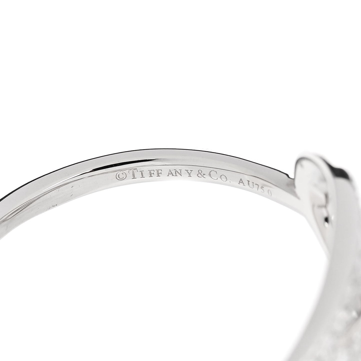 18K White Gold Diamond .40ct Bow Ring 53 6.5