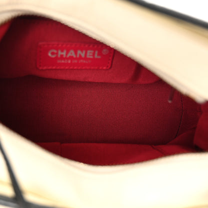 Chanel Aged Calfskin Quilted Small Gabrielle Hobo Black White 5 of 12