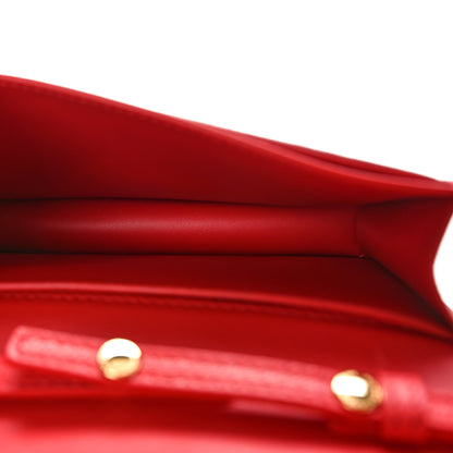 Burberry Smooth Calfskin Logo Embossed Hampshire Crossbody Red 5 of 8