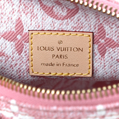 Louis Vuitton Monogram Jacquard Denim Nano Speedy Bandouliere Pink 6 of 9