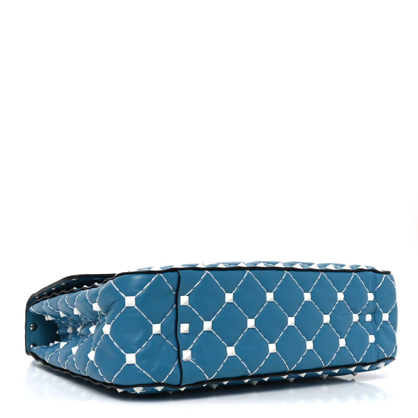 Nappa Medium Free Rockstud Spike Shoulder Bag Cerulean