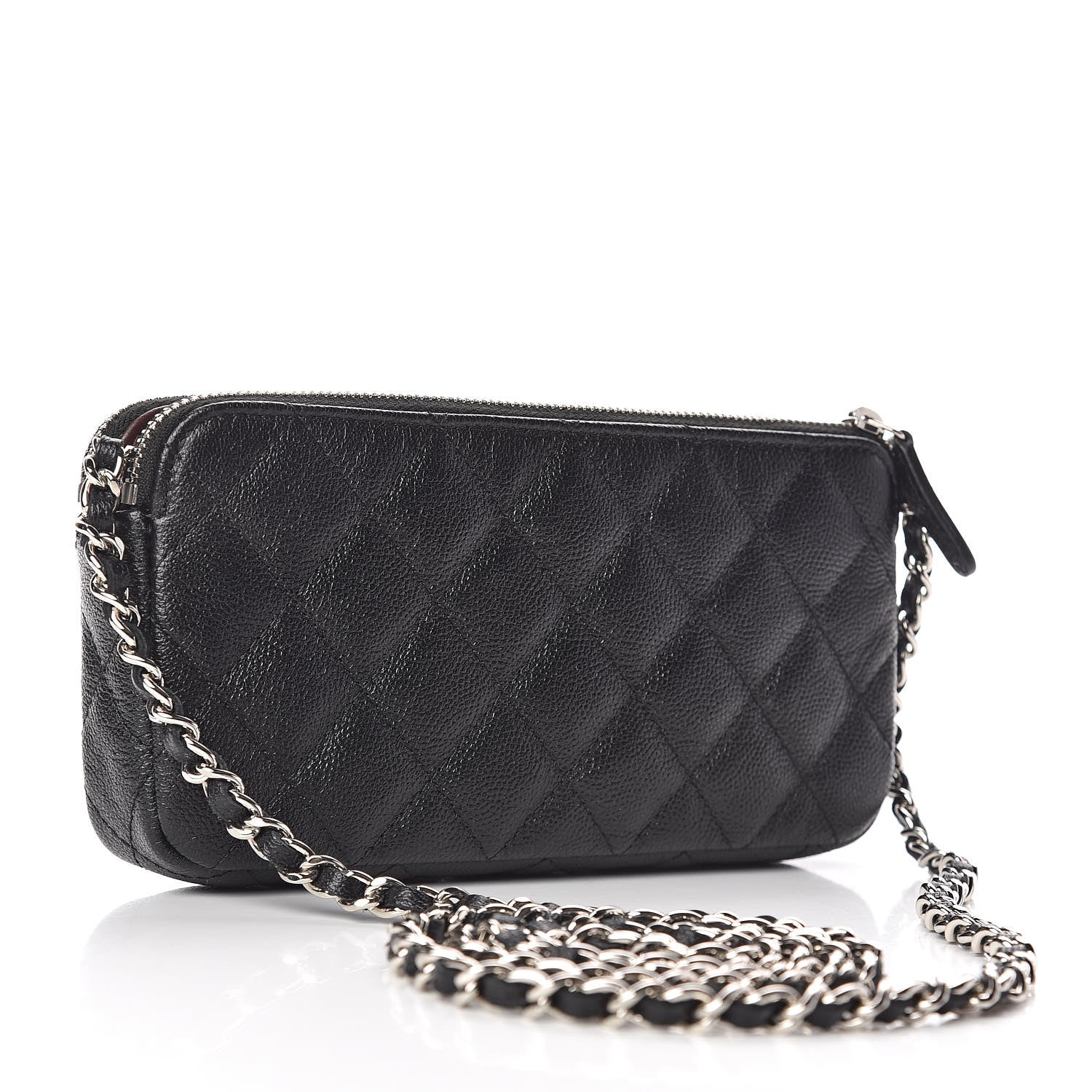 Chanel Caviar Quilted Small Clutch With Chain Black 2 of 9