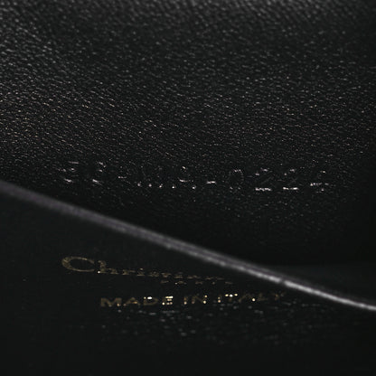 Christian Dior Lambskin Macrocannage Mini Caro Vanity Case Black 7 of 14