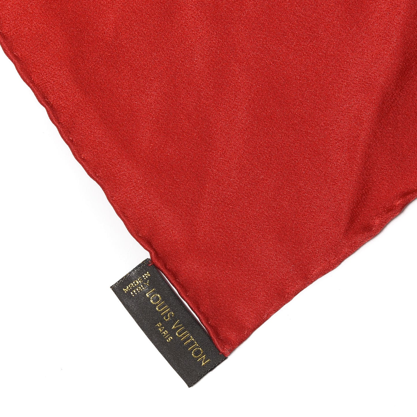 Silk Monogram Monaco Square Scarf Red