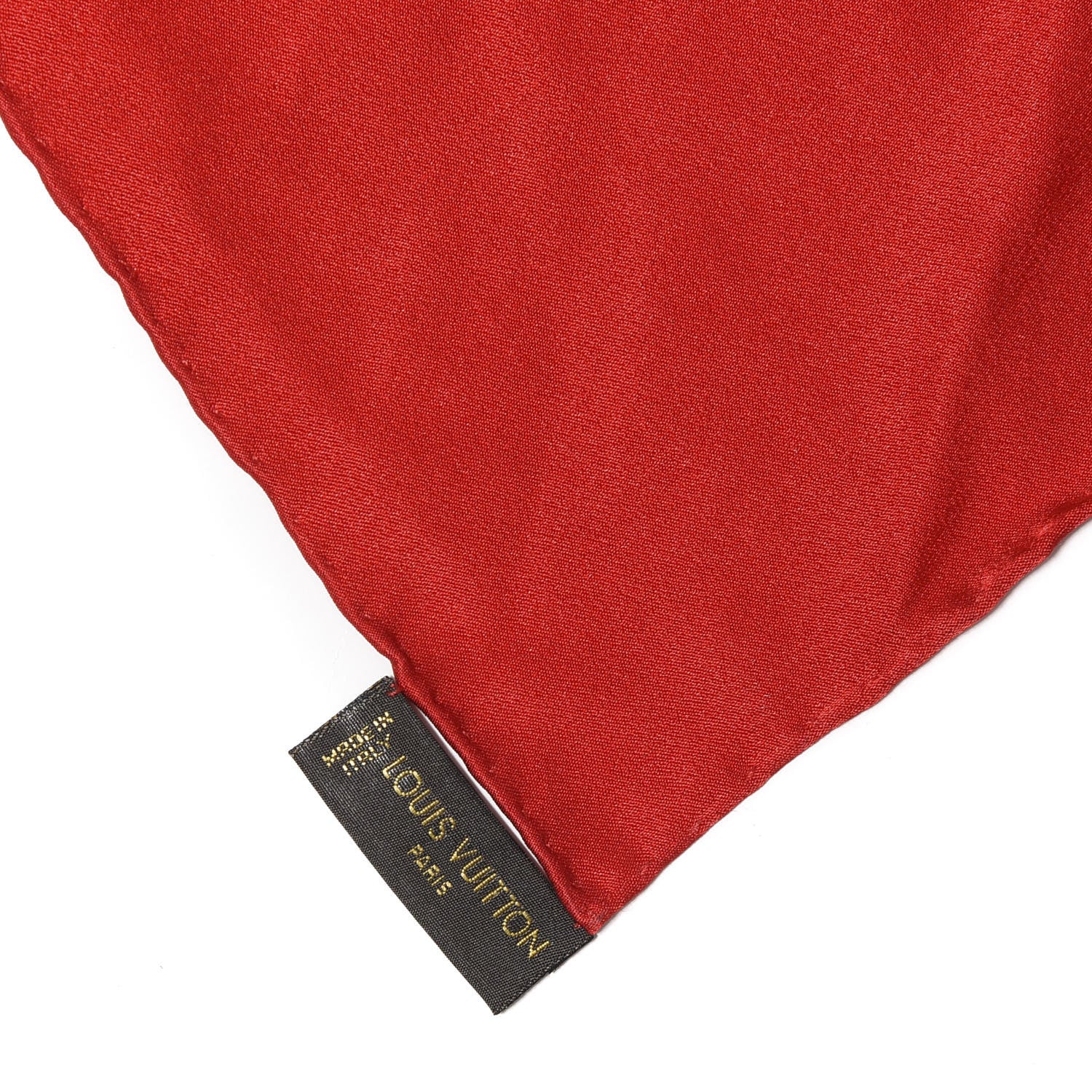 Louis Vuitton Silk Monogram Monaco Square Scarf Red 2 of 3