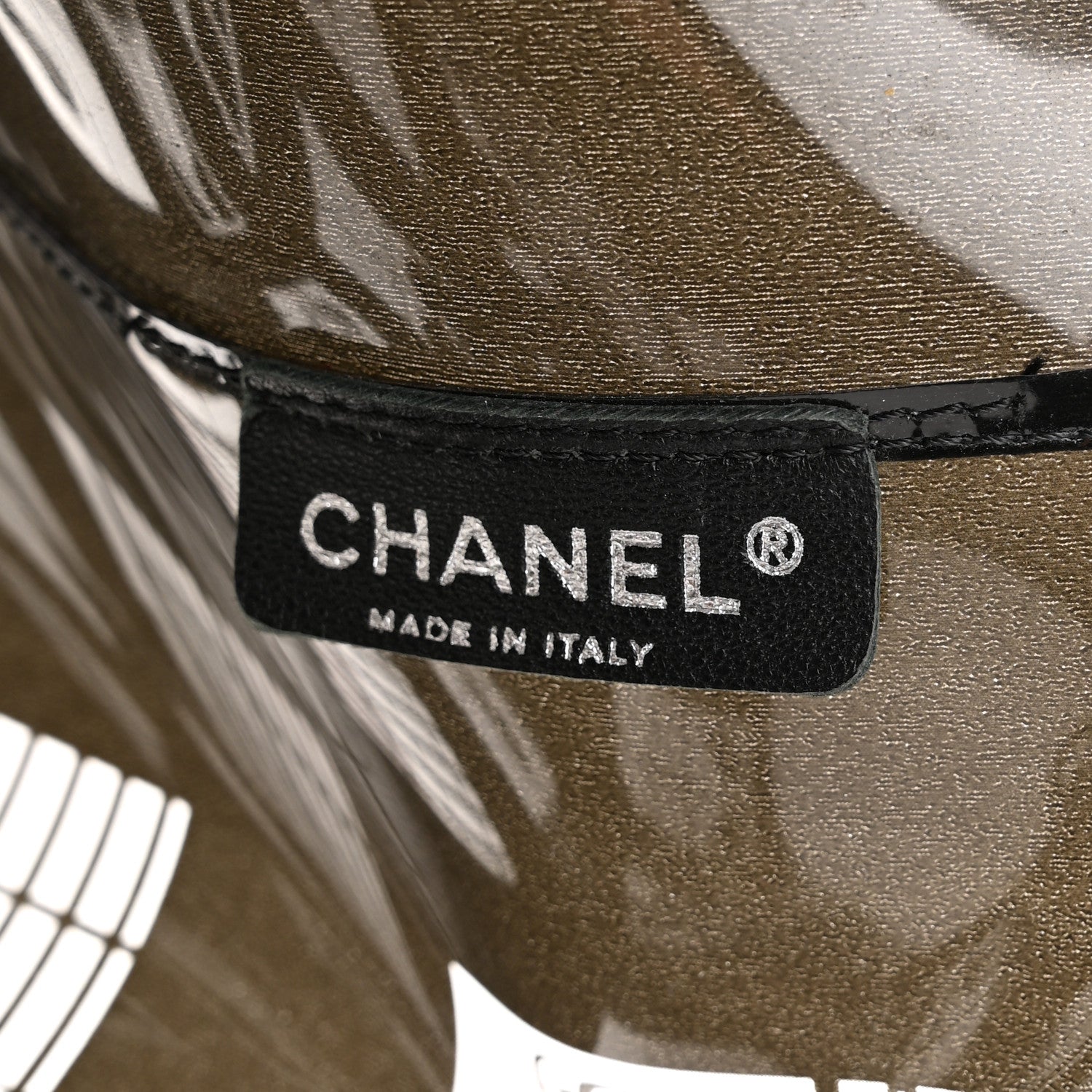 Chanel Vinyl Coco Window Tote Black 6 of 9