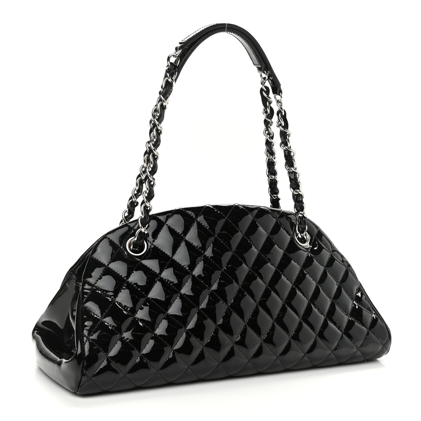 Patent Quilted Medium Just Mademoiselle Black
