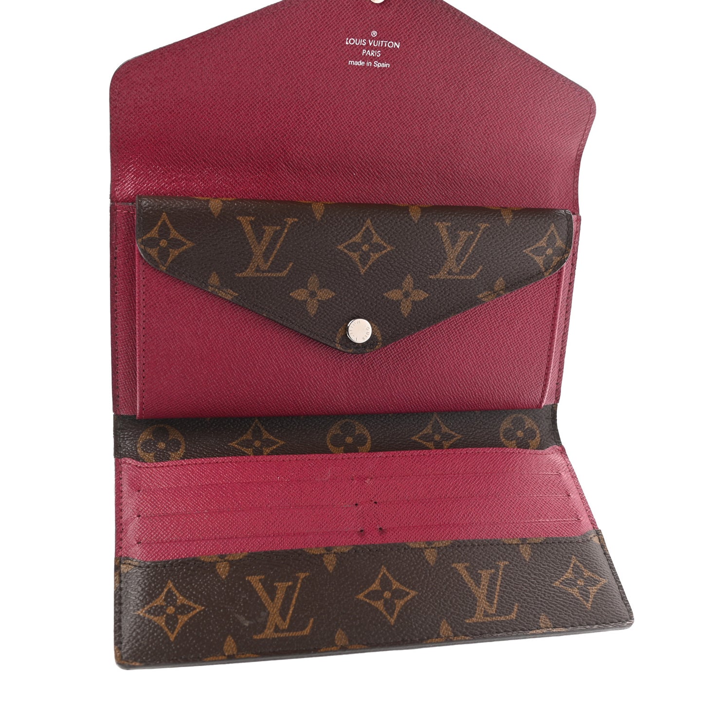 Monogram Epi Marie-Lou Long Wallet Fuchsia