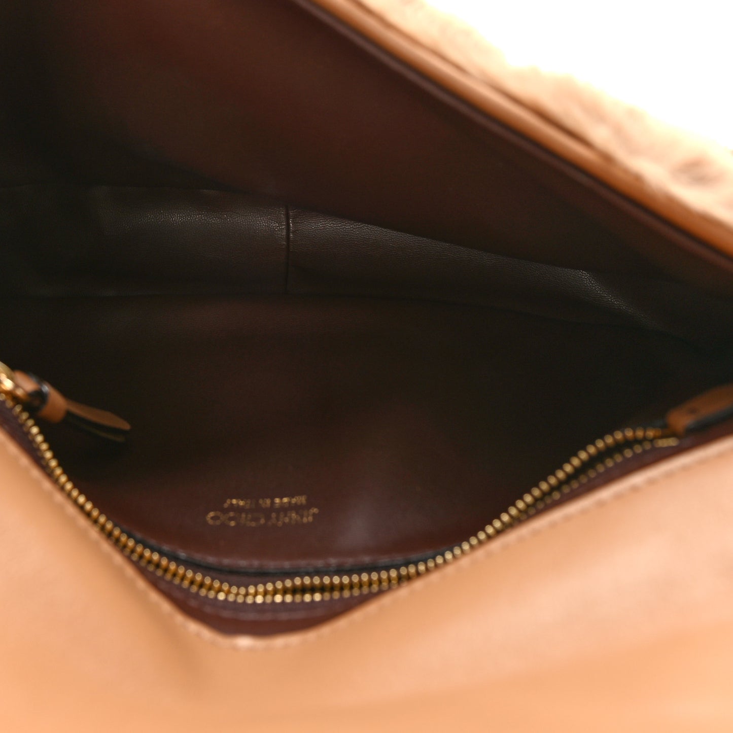 Faux Fur Carolina Chain Shoulder Bag Teddy