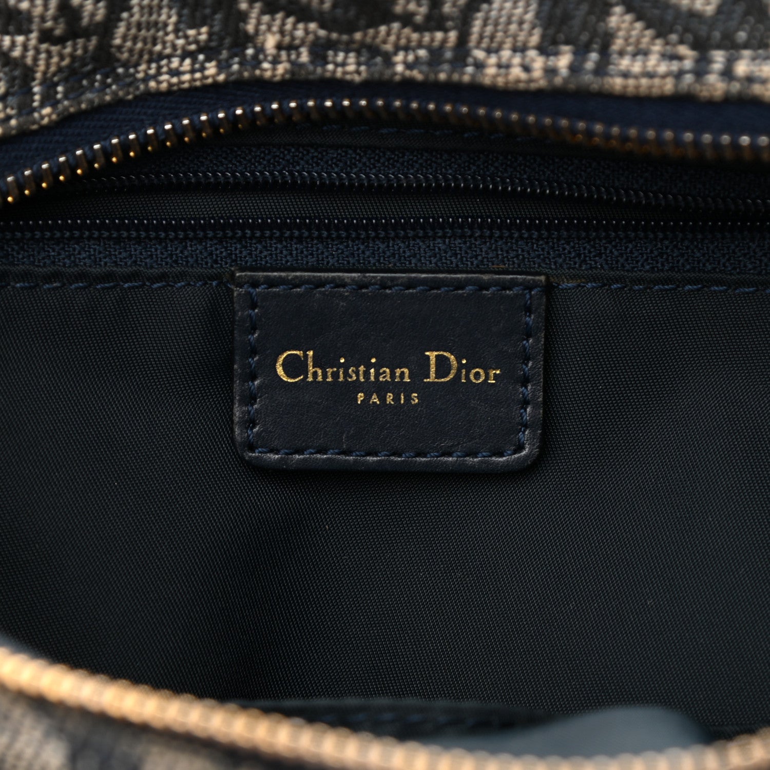Christian Dior Monogram Boston Navy Blue 6 of 8