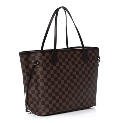 Louis Vuitton Damier Ebene Neo Neverfull MM Rose Ballerine 3 of 11