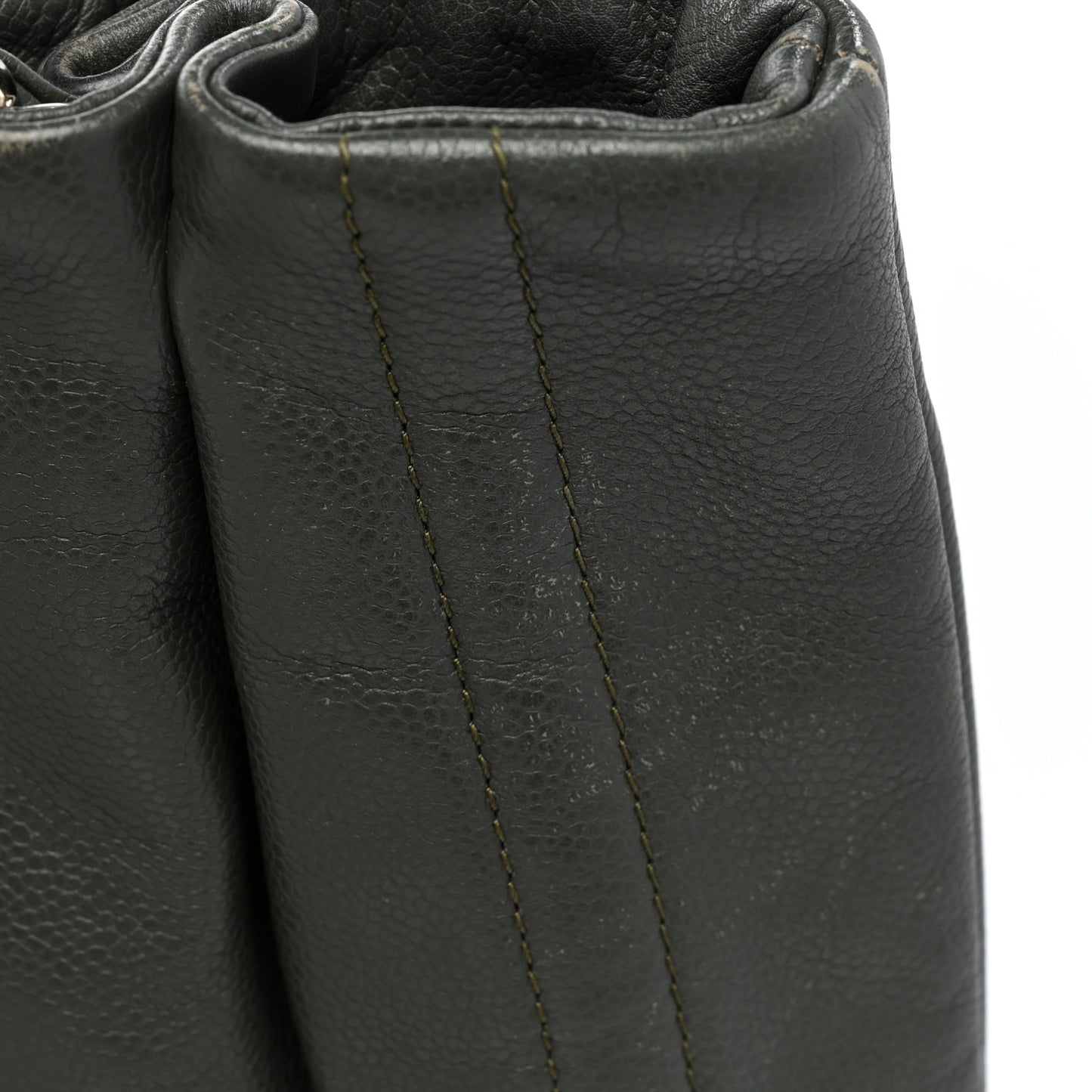 Caviar CC Timeless Shoulder Bag Gray