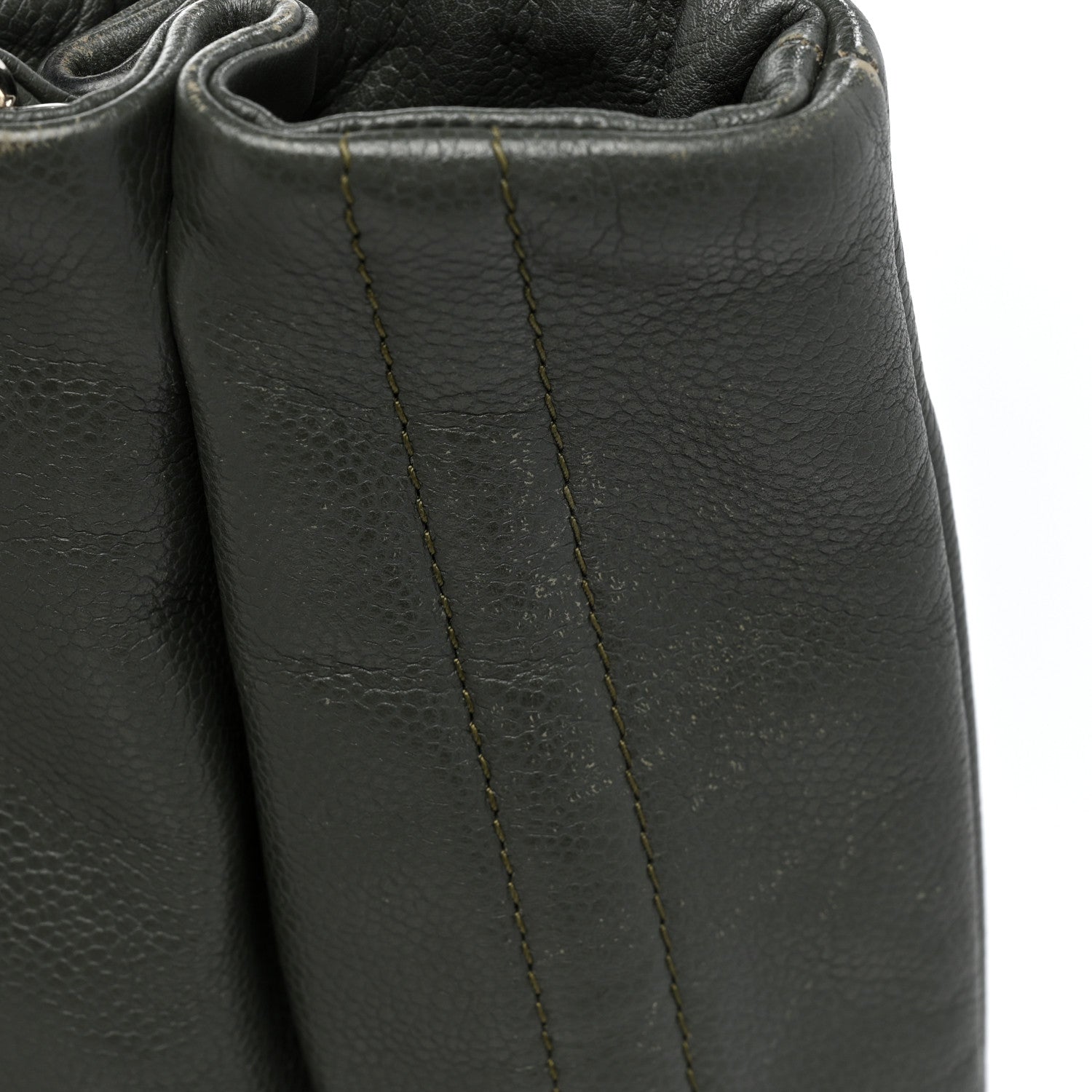 Chanel Caviar CC Timeless Shoulder Bag Gray 16 of 21