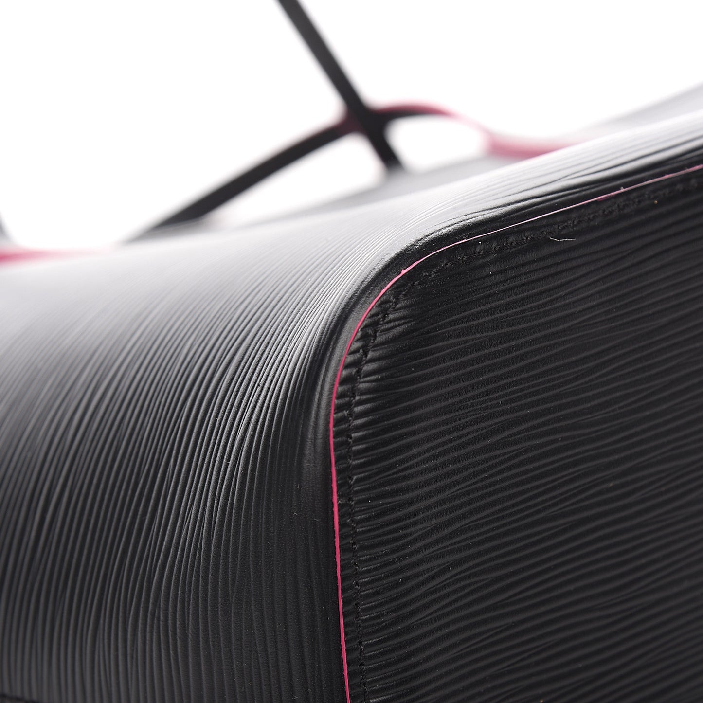 Epi Neverfull MM Black Hot Pink