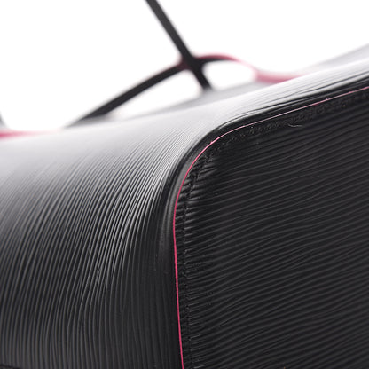 Louis Vuitton Epi Neverfull MM Black Hot Pink 8 of 12