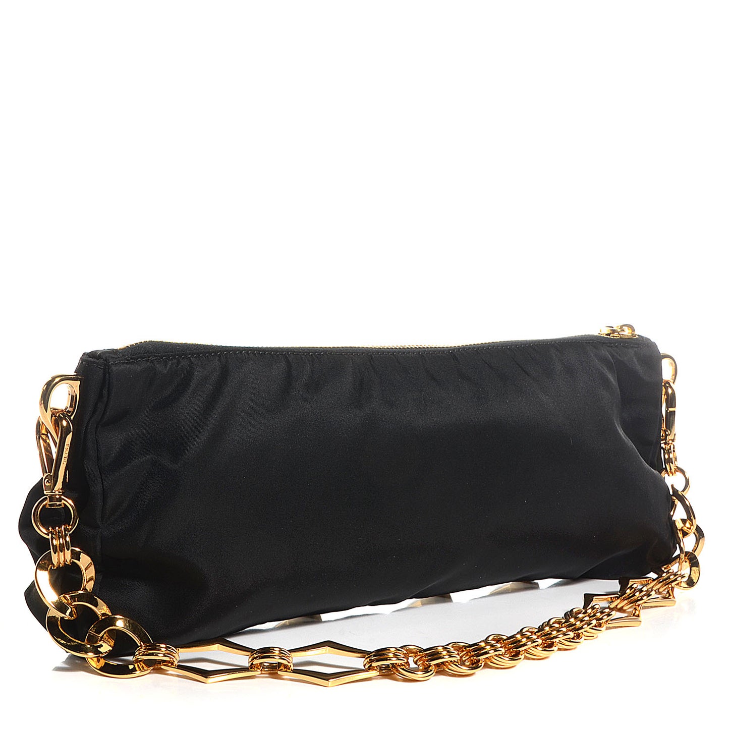 Tessuto Nylon Pietre Jeweled Shoulder Bag Nero Black