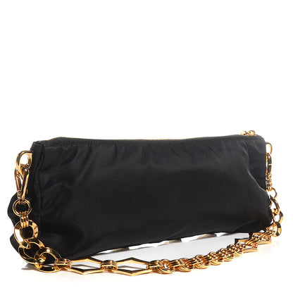 Prada Tessuto Nylon Pietre Jeweled Shoulder Bag Nero Black 3 of 9