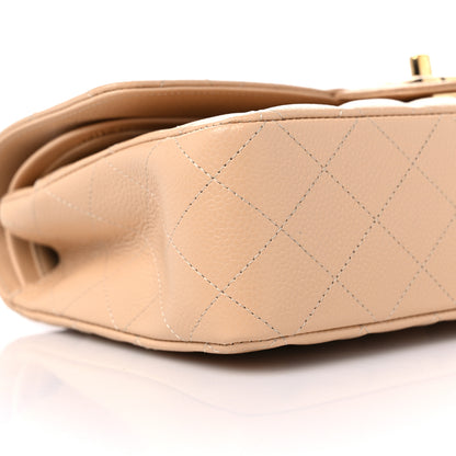 Chanel Caviar Quilted Medium Double Flap Beige 8 of 10