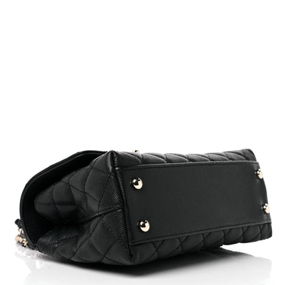 Chanel Caviar Quilted Mini Coco Handle Flap Black 4 of 10