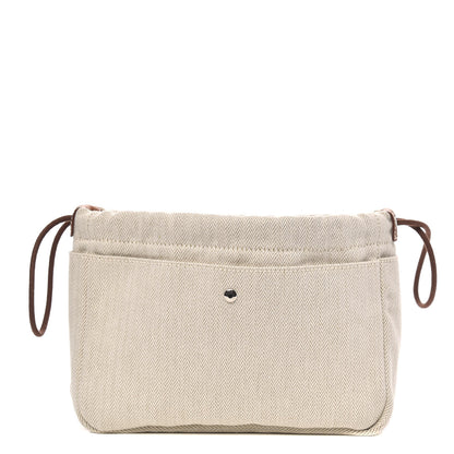 Hermes Canvas Barenia Fourbi 20 PM Pouch Naturel Fauve 1 of 9