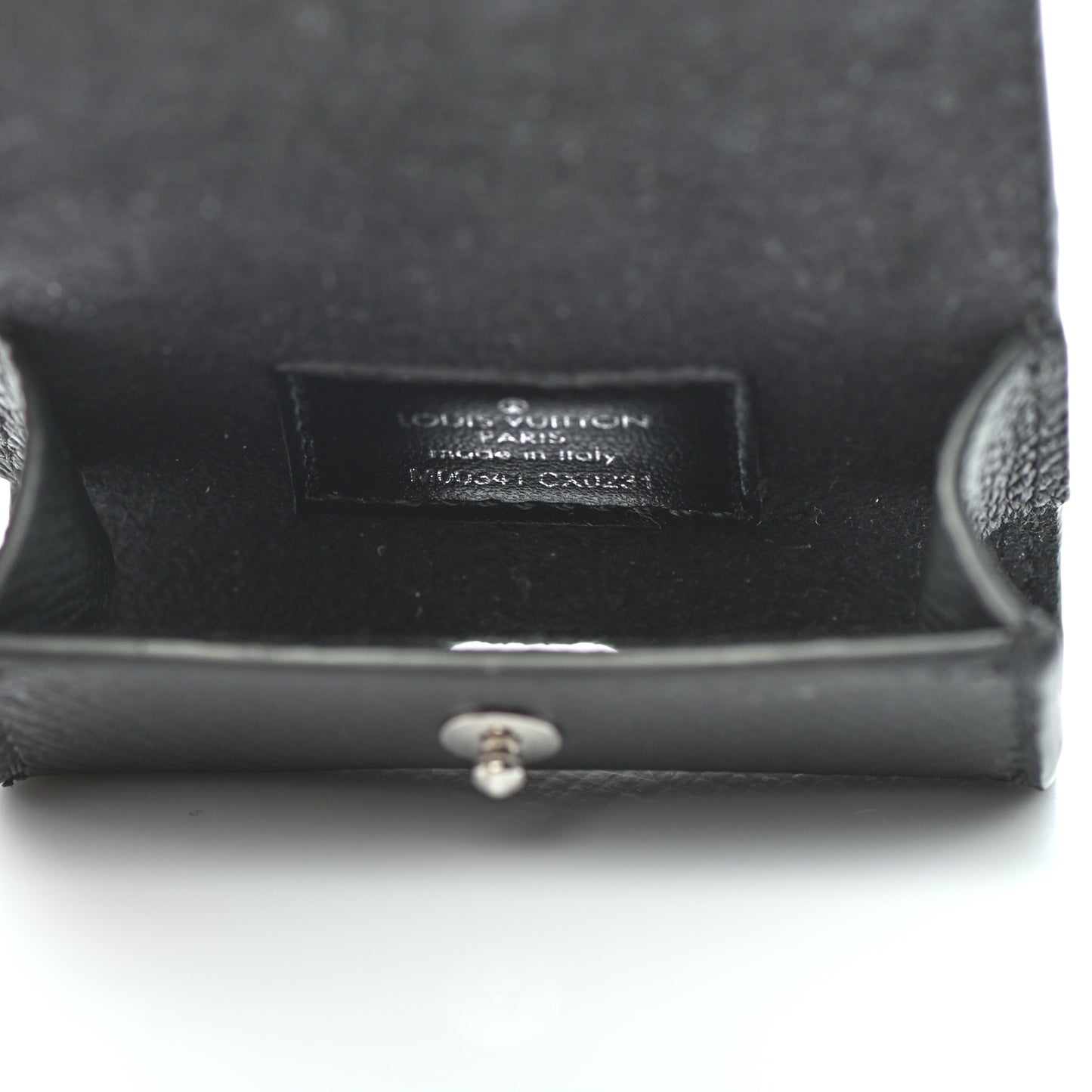 Monogram Eclipse Taiga Earphones Pouch Bag Charm