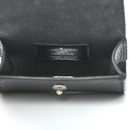 Louis Vuitton Monogram Eclipse Taiga Earphones Pouch Bag Charm 4 of 5