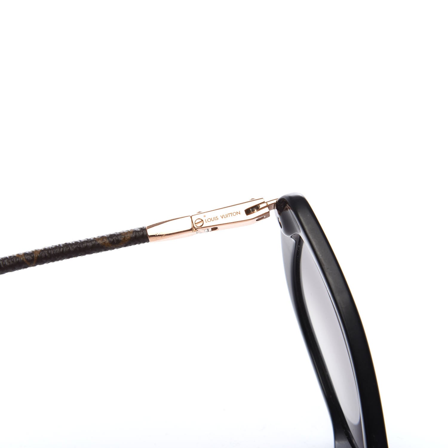 Louis Vuitton Monogram Acetate Charlotte Sunglasses Z0781E Black 5 of 9