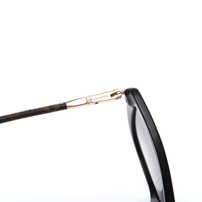 Louis Vuitton Monogram Acetate Charlotte Sunglasses Z0781E Black 5 of 9