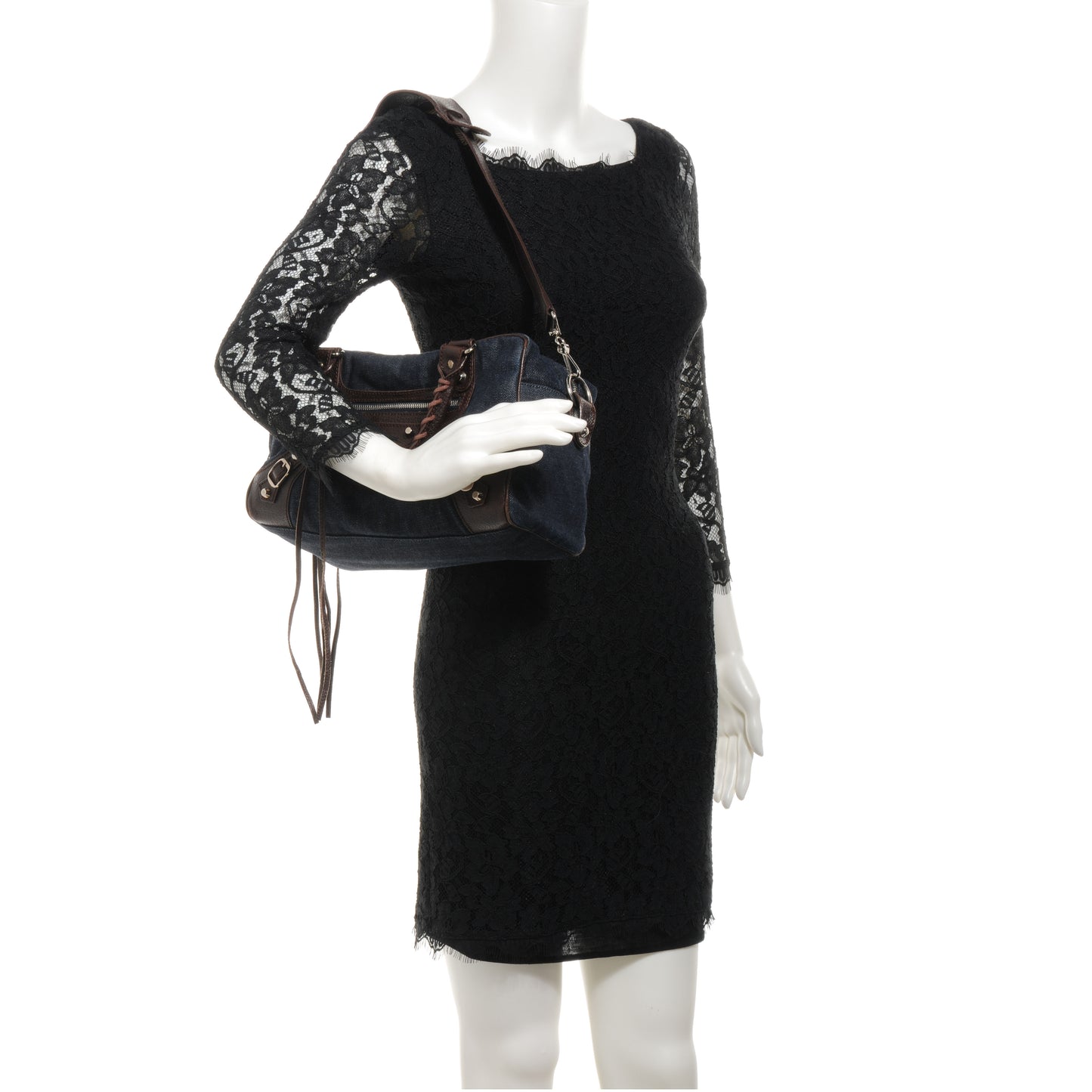 Denim Box Bag Chocolate