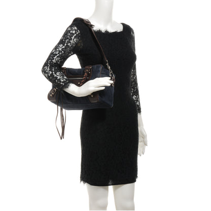 Balenciaga Denim Box Bag Chocolate 2 of 7