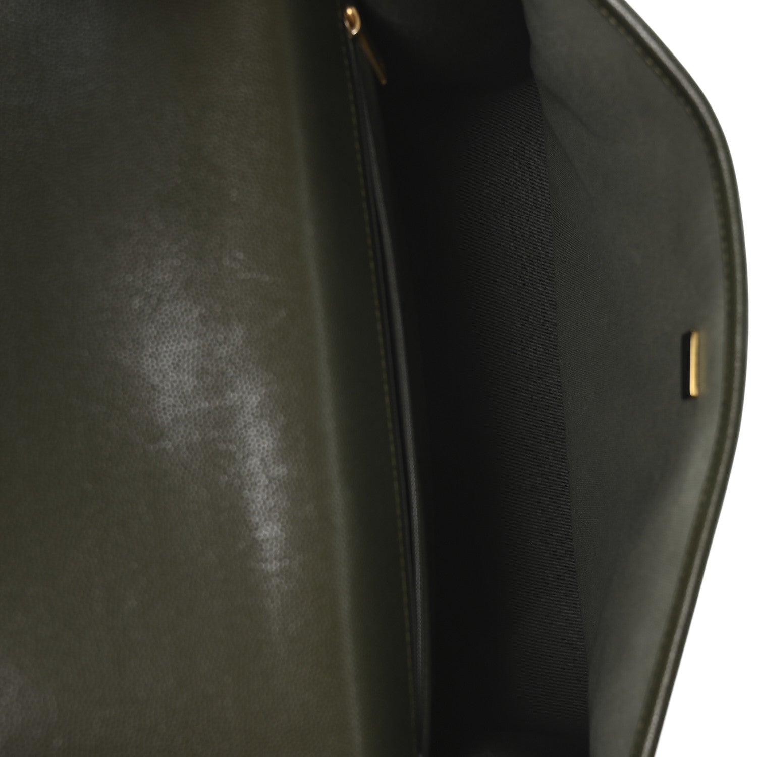 Chanel Caviar Quilted School Memory Backpack Dark Green 5 of 11