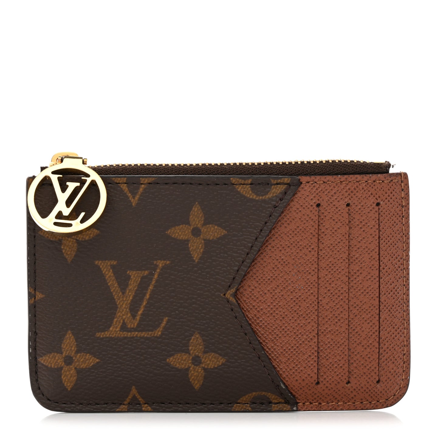Monogram Zipped Romy Card Holder